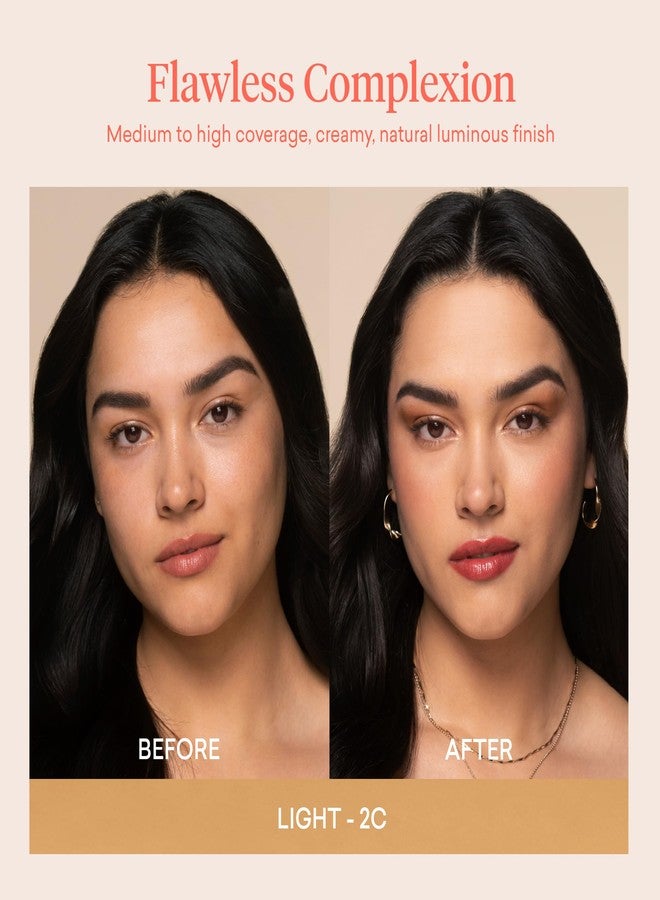 toty. Toty by Sofia Vergara - lumina CC Cream SPF 50+, 100% Mineral Color Correcting Cream - Medium Coverage Foundation & Broad Spectrum Sunscreen for Face - Non Comedogenic - 2C PEACHY BEIGE - Image 3